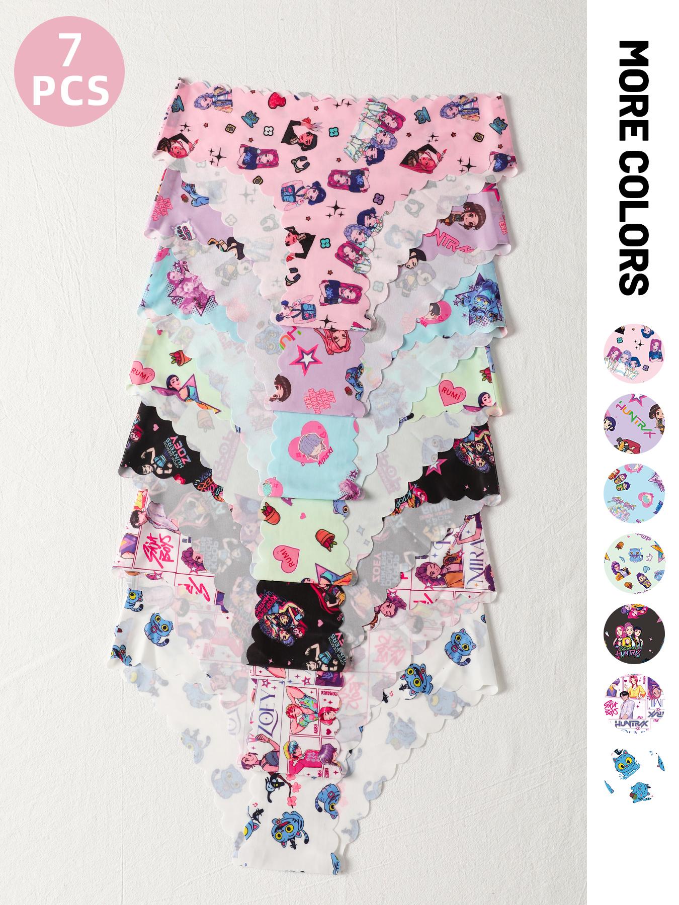 Women's Fitted Plaid Print Underwear Set, Casual Style, Moderate Fabric Thickness, All Seasons Wear, Ultra-Thin & Breathable Design, Panties