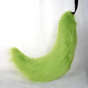 Realistic  Wolf Cat Tail Cosplay Set Plush with Comfortable Tie