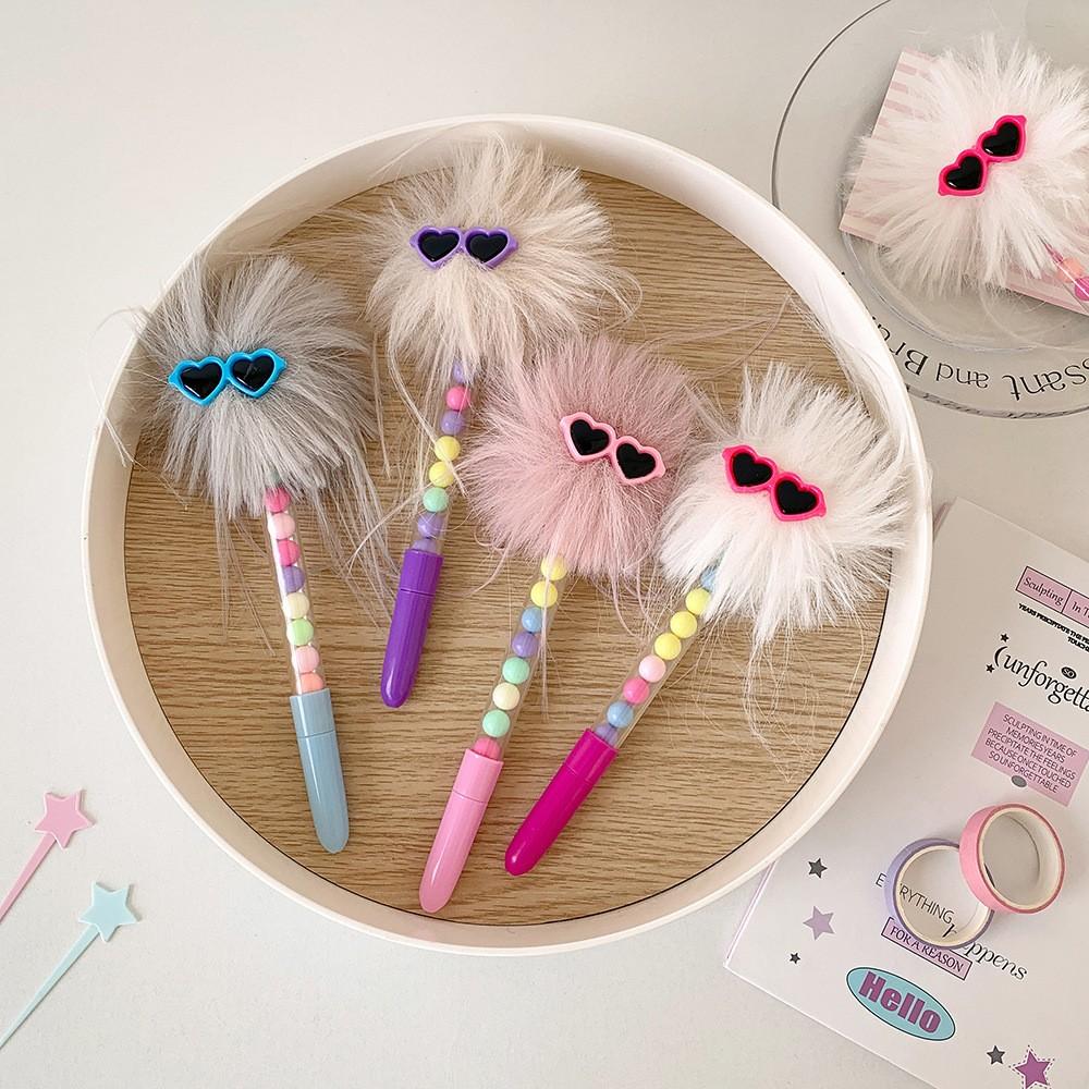 New Cartoon Funny Eyeglass Ball Pen, Creative Writing Rollerball Pen, Girl's Diary Pen, Kids Gift Pen, Perfect for Couples, Friends, Holidays
