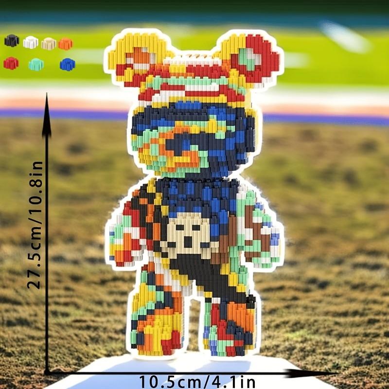 Cloud Sea Starry Multi-Color Lucky Bear 3D Puzzle Block Decor, Ideal for Home Office Party Decoration, Perfect Gift for Holidays