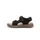 Men's Dark Gray Velcro Outdoor Sandals Breathable Non-Slip Beach Shoes Soft Sole Wear-Resistant Hiking Sandals