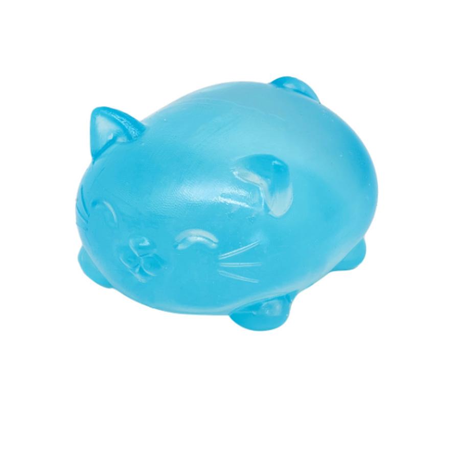 Soft Candy Cat and Sugar Ball Design Maltose Filled Squeeze Cat Toy - Anxiety Relief Focus Toy