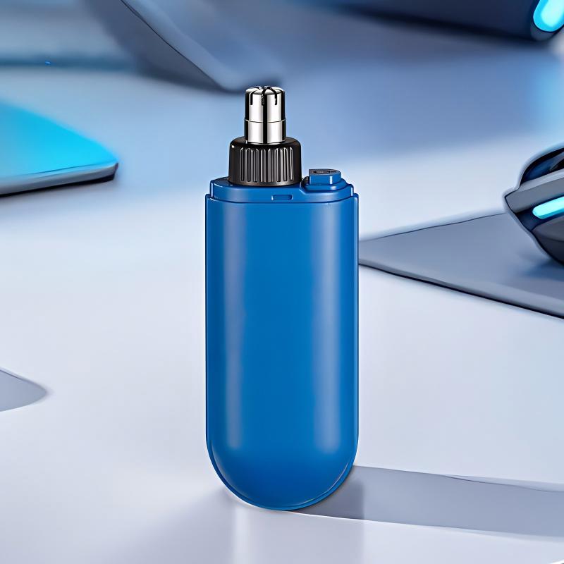 Unisex Electric Nose Hair Trimmer, Cleans Nostrils, Removes Hair, Rechargeable Digital Display Shaver With Round Head For Hair Removal
