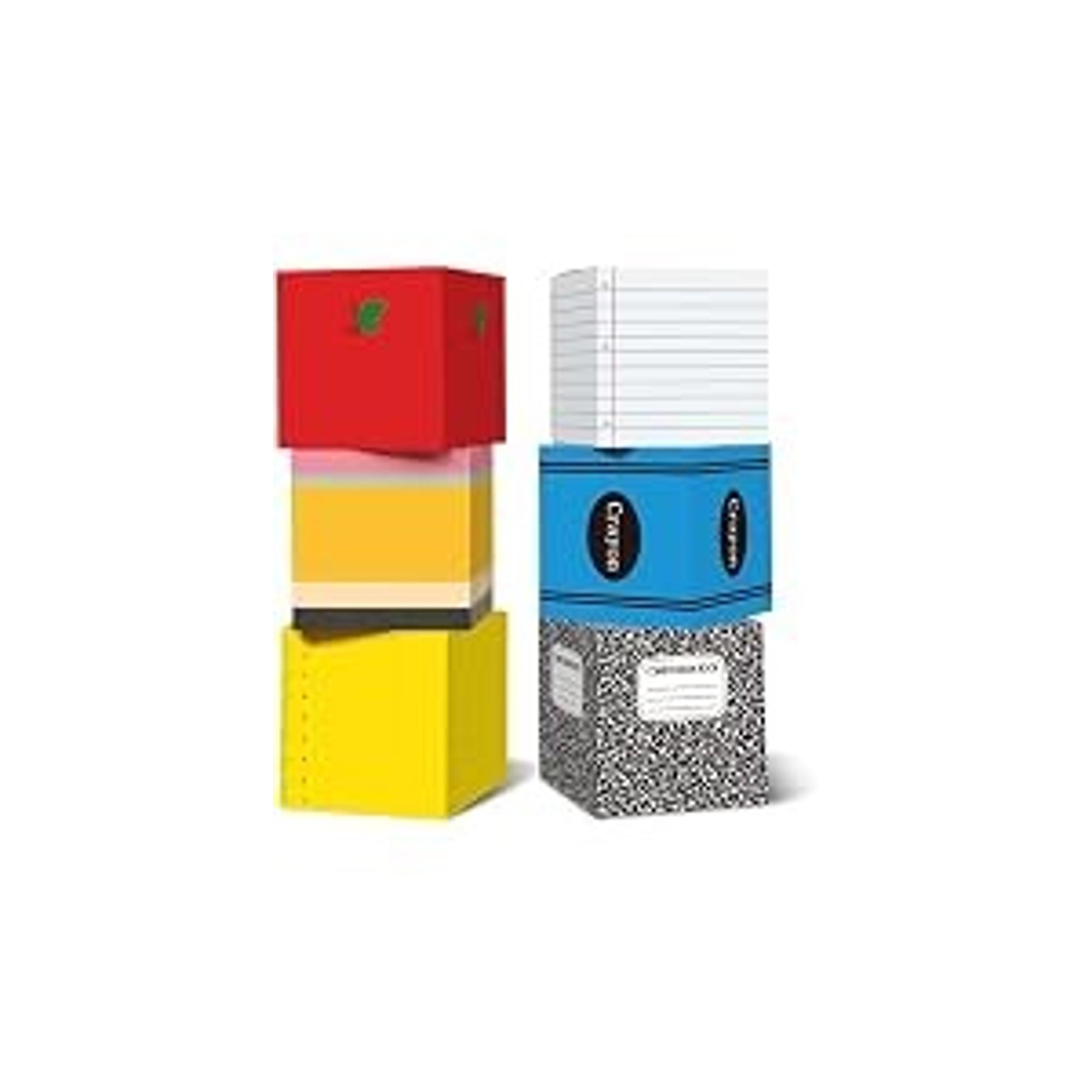 6 Pcs ABC 123 Balloon Box Back to School Party Decorations | Stackable Alphabet Number Boxes for Kid Birthday, Classroom Event, Preschool Kindergarten First Day Photo Props