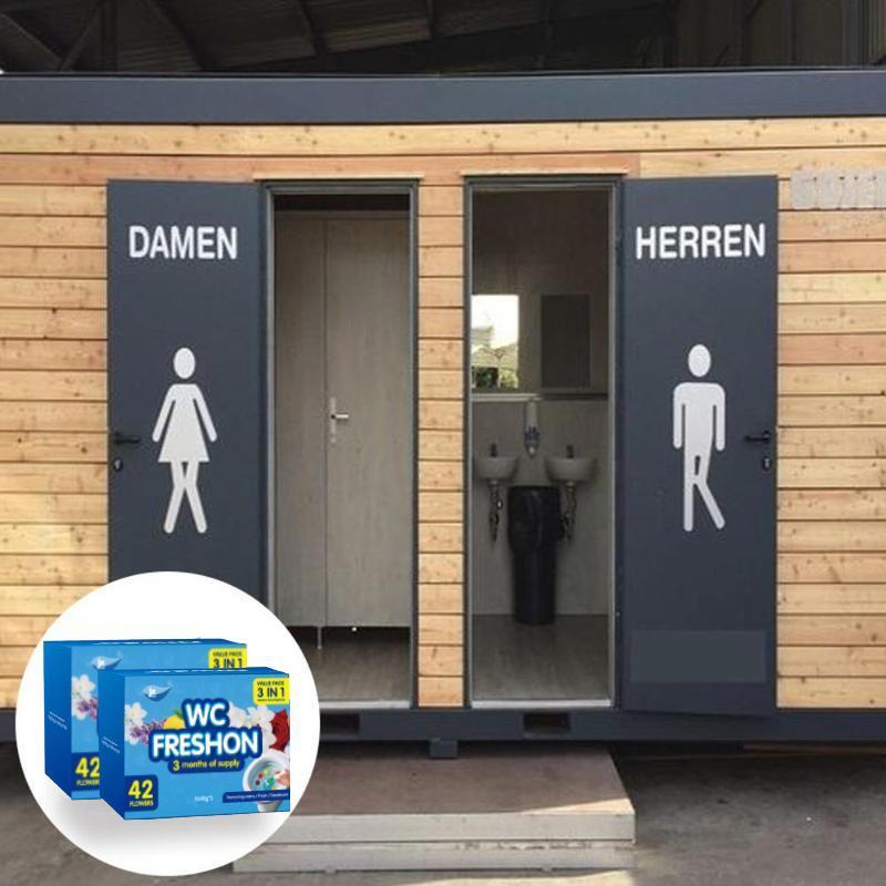 Long lasting flower shaped bathroom freshener, keep toilet bowl fresh and fragrant, clean home scent, 6 pack of toilet gel stamps, 72 stamps 6 scents toilet bowl cleaner gel.