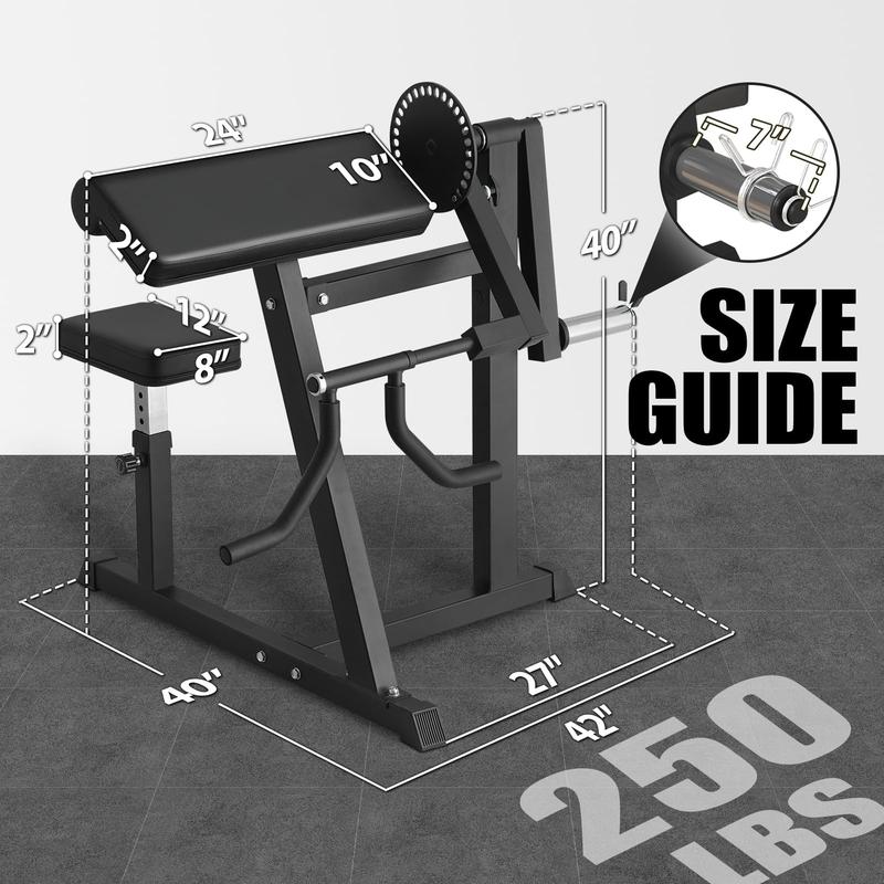 Bicep Tricep Curl Machine, 250LBS Plate Loaded Bicep Curls and Tricep Extension Machine, 2 in 1 Exercise Equipment for Home Gym Workout Station Bicep Tricep Curl Machine, 250LBS Plate Loaded Bicep Curls and Tricep Extension Machine, 2 in 1 Exercise Equipment for Home Gym Workout Station