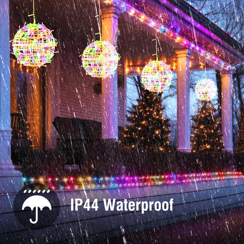 Color Changing Christmas Outdoor Ball Lights: 7.87-Inch Light Spheres, 11 Lighting Modes + 4 Dimming Levels, Remote Control + Timer Function, Waterproof and Durable Design, Perfect for Yard, Garden, Patio, Wedding, and Party Decorations, 4-Pack. Ornaments Color Changing Christmas Outdoor Ball Lights: 7.87-Inch Light Spheres, 11 Lighting Modes + 4 Dimming Levels, Remote Control + Timer Function, Waterproof and Durable Design, Perfect for Yard, Garden, Patio, Wedding, and Party Decorations, 4-Pack. Ornaments