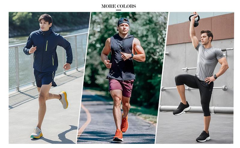 Mens Slip On Running Shoes Athletic Walking Trainers Lightweight Breathable Mesh Tennis Sneakers