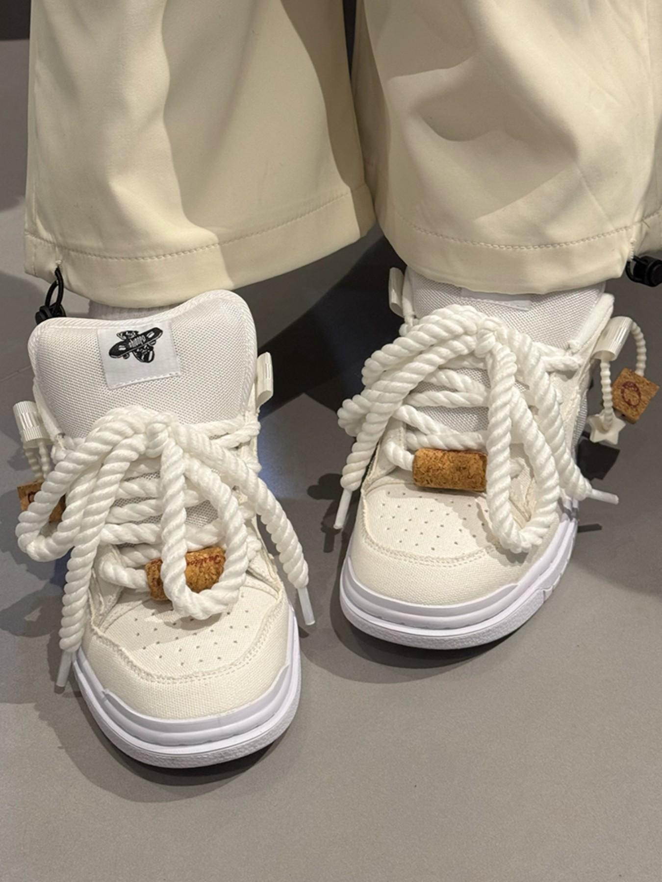 Men's Casual Canvas Shoes, Low Top Round Toe, Lace-Up Flatform, Anti-Slip Rubber Sole, Unisex Couple Sneakers, All-Season Fashion