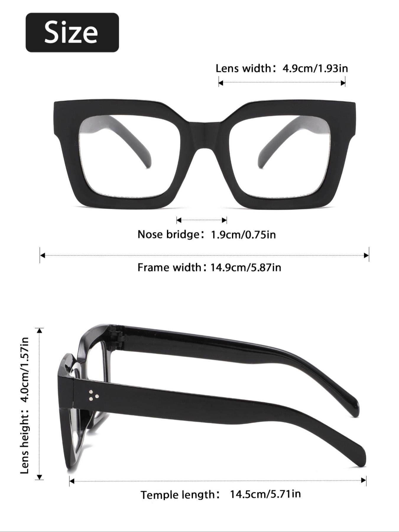 Y2K Retro Square Transparent Lens Glasses for Men and Women, Cute Fashionable Style for Daily Wear and Accessories, Square Frame Glasses