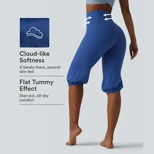 Halara SoftlyZero™ High Waisted Tummy Control Pedal Pushers Dance Balloon Joggers with Pockets