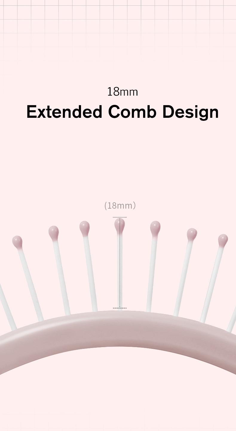 Sunny Hair Extensions for Gift,Easy to clean, Care for hair tangles,Gifts for Women Haircare Heatless christmas gift ideas Comb_Pink