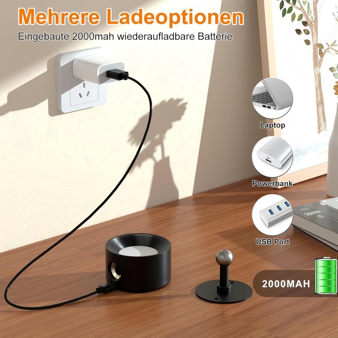LED Wall Lamp USB Rechargeable Magnetic Ball Reading Light, RGB Color, Touch Remote Control, Perfect for Bedroom, Hallway, Cabinet, Living Room