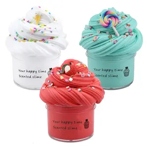 70ml Crystal Mud Pressure Reducing Toy Colored Mud Slime Children's DIY Pressure Reducing Toy Fruit Slices Colored Mud Clay
