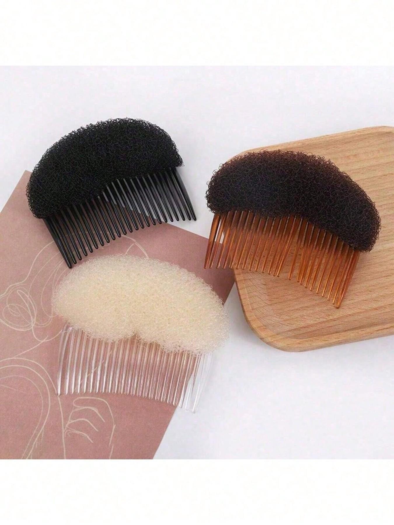 Fluffy Sponge Hair Cushion Volumizing Root Lift Tool ，Hair Accessories for Girls Hair Volume Invisible Hair Pad, On Both Sides Heightening Invisible Sponge Back Head Hair Comb, Sponge BB Hair Clip Headpiece - DIY Dry Hair Styling, Natural Look Voluminous