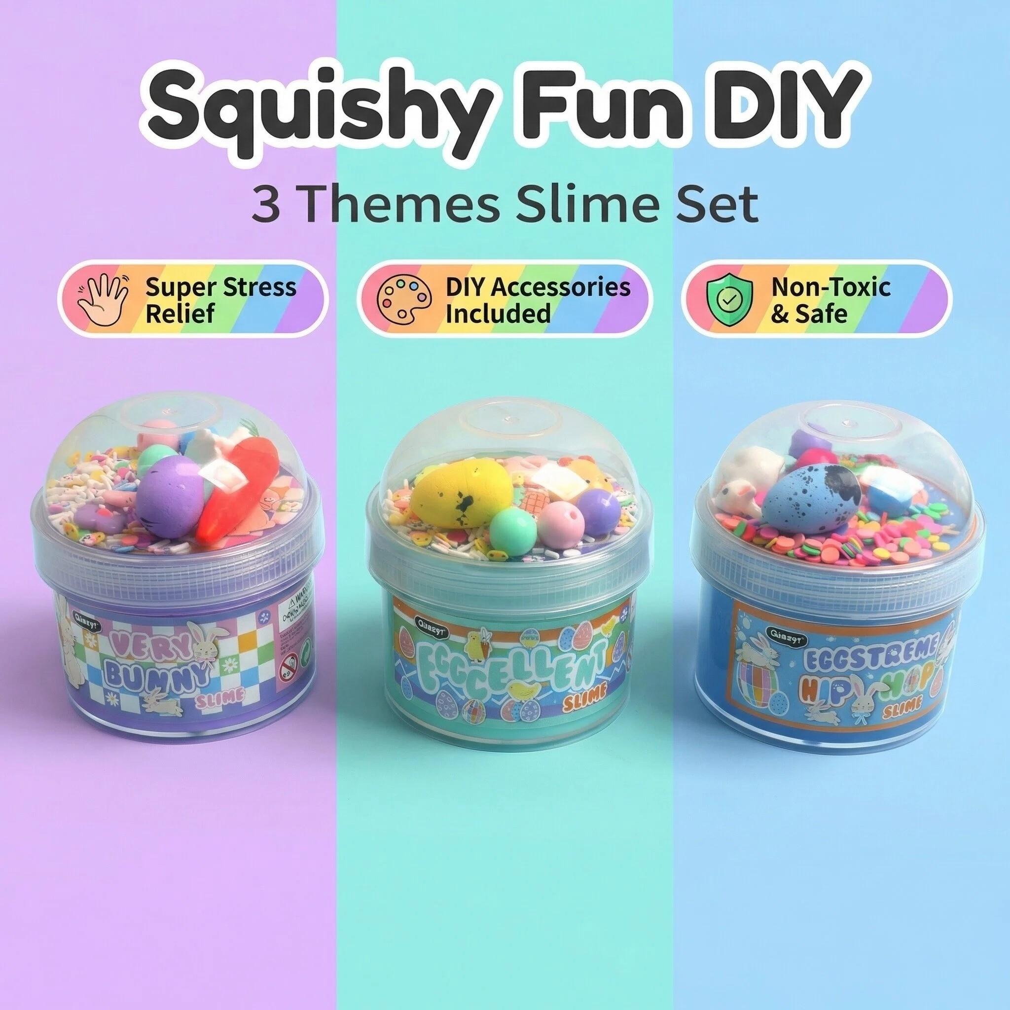 Magic Slime Easter Series, DIY Fun, Stress Relief, Non-Toxic Safety, Perfect Creative Toy, Gel Form, Model Bd260406