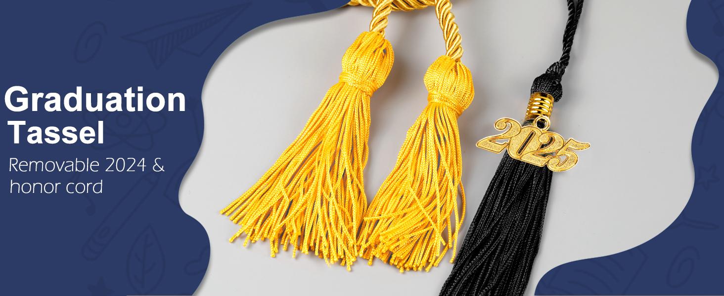 Matte Graduation Cap and Gown 2026 Set with Tassel Graduation for High School College Bachelor