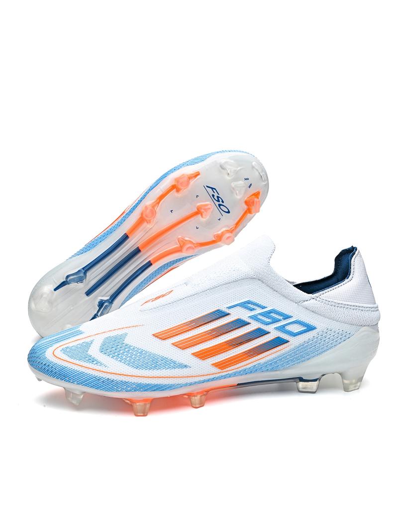 Men's Breathable Low-Top Football Shoes Ag Long Studs, Professional Anti-Slip Durable Natural Grass Sports Training Sneakers, Football Boots, Football Field Boots