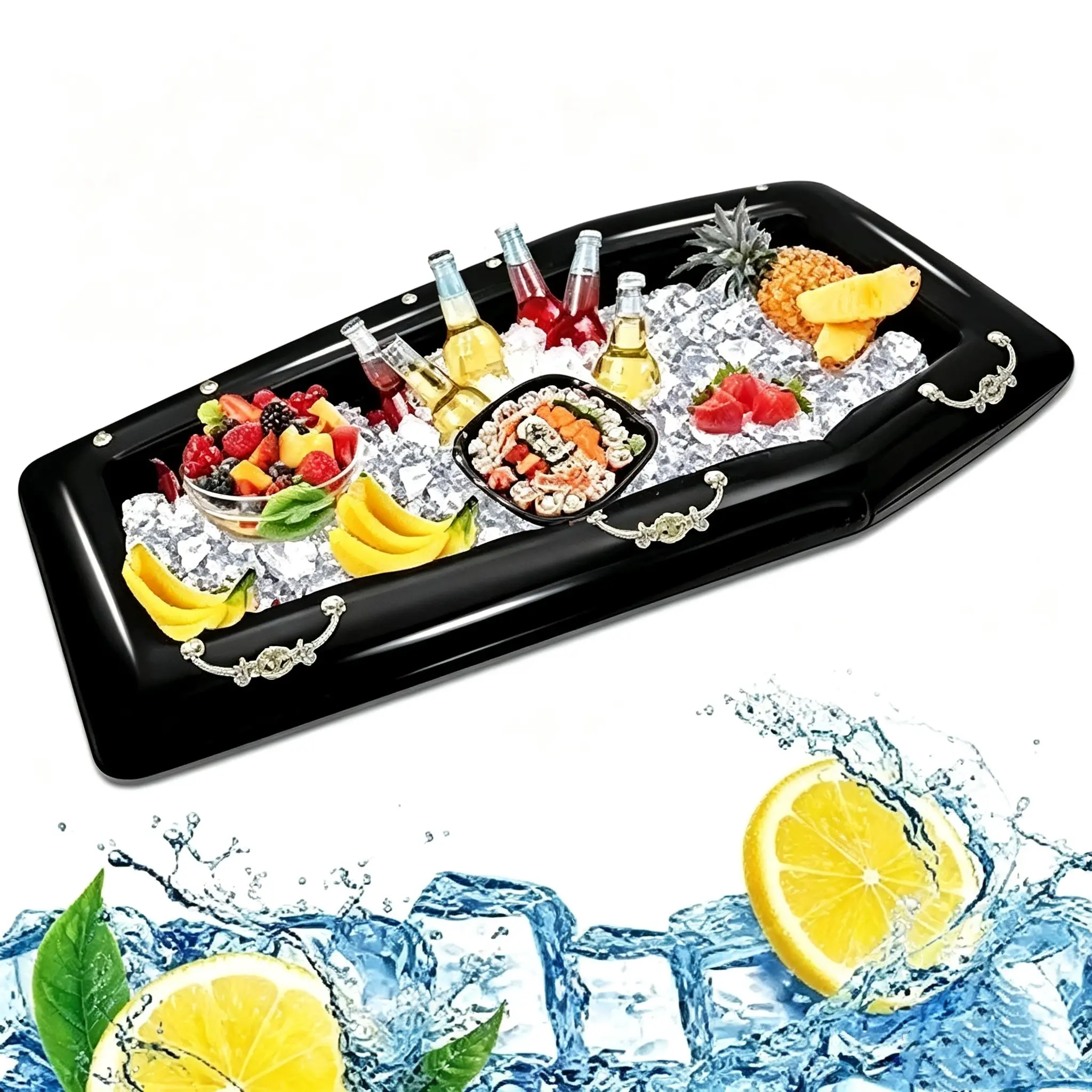 52inch Inflatable Coffin Cooler, Pool Float, Ice Chest, Buffet Cooler, Halloween Party Decor, Spooky Decor, Pool Party, Picnic, Barbecue
