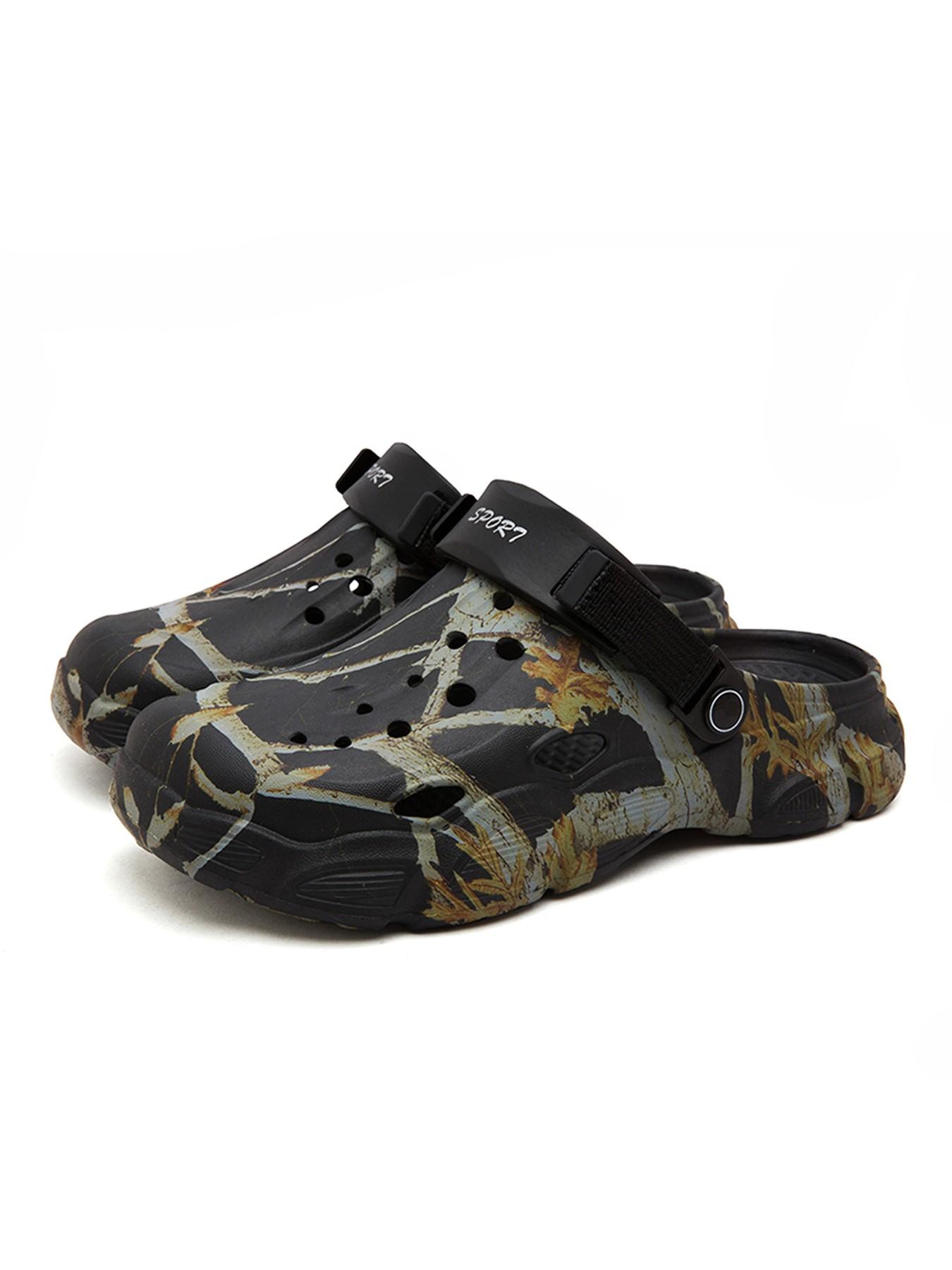 Summer Men's Sandals, New Home Garden Shoes, Comfortable Lightweight, Anti-Slip Soft Sole, Men's Slippers, Open-Toe Design