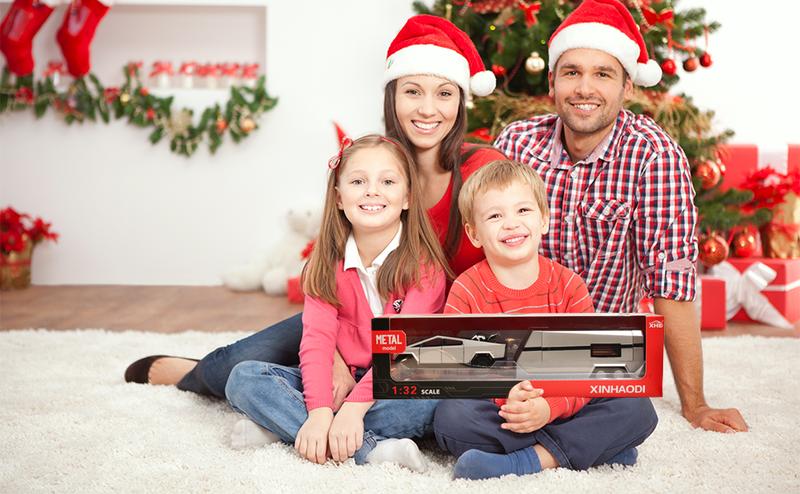 1/32 Diecast Metal Toy Trucks - Black Friday 2025 | Pull Back with Lights & Sounds, Mini Vehicles for Boys Ages 3+, Cyber Boy's Birthday Gift, Car Model Collectibles, Car Ornaments, Christmas & New Year Gift