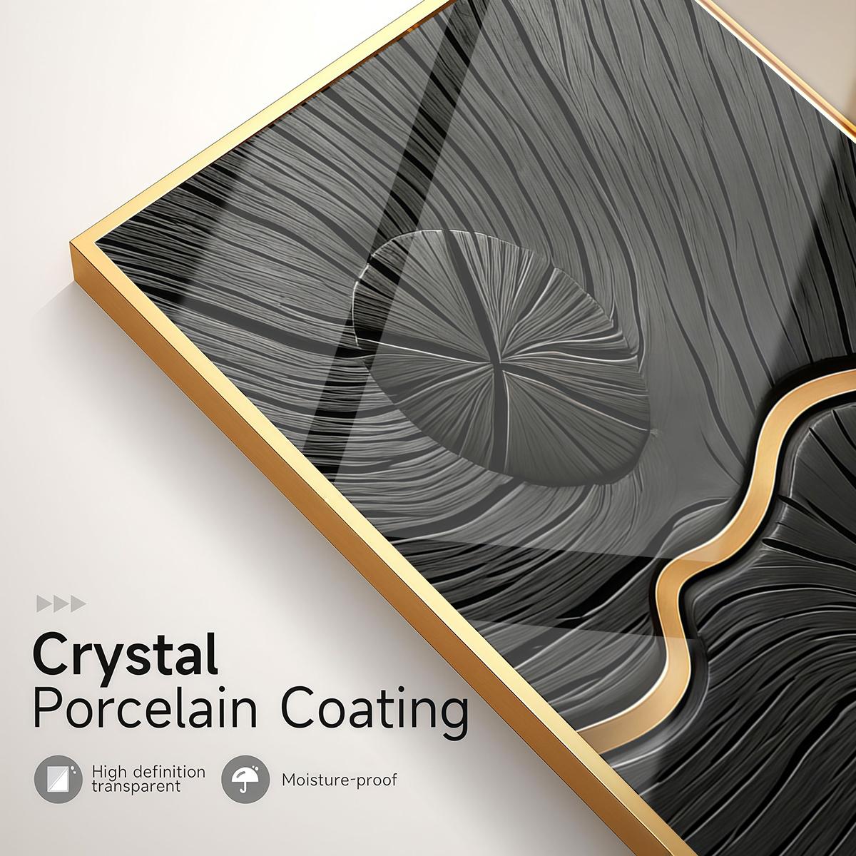 3 Counts Aluminum Alloy Framed Painting, Abstract Geometric Lines And Circles Art, Home Decoration For Living Room, Bedroom, Office, Restaurant, Hallway Wall Decor, Odorless Print Artwork, Luxury Perfect Gift For Friends And Family