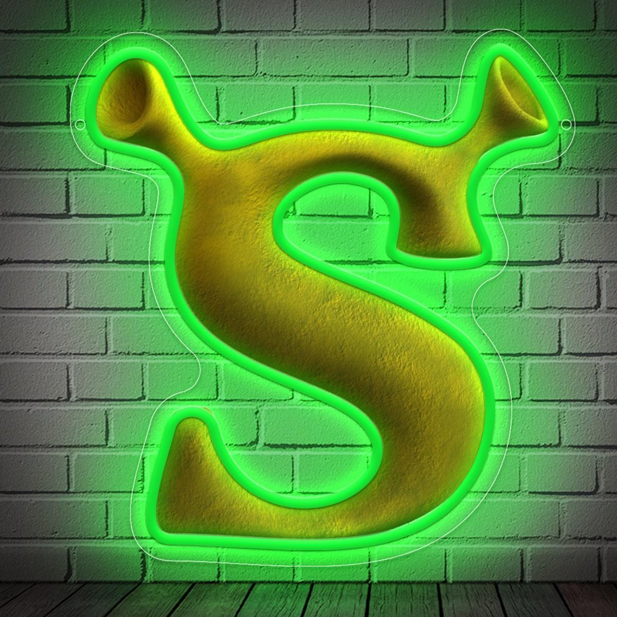 Backlit Letter S Neon Light Sign, Ideal for Shop Bar Cafe Decor, Create Trendy Vintage Cyberpunk Atmosphere, Indoor Decoration