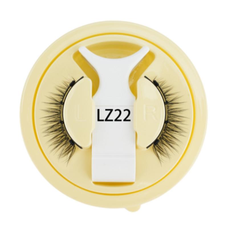 Magnetic Cat Eye False Eyelashes Reusable Waterproof Natural Thick No Glue Needed, Cross Design, Easy Application, Perfect for Daily Wear