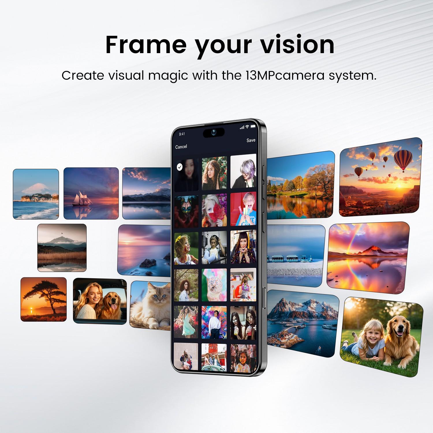 2026 New Unlocked Smart Android Phone, 4100mah Battery, 4+64GB RAM, 5mp+13mp Camera, Dual Sim, 4g Network, 6.93 Inch Screen, Octa-Core Cpu, Android 10.0