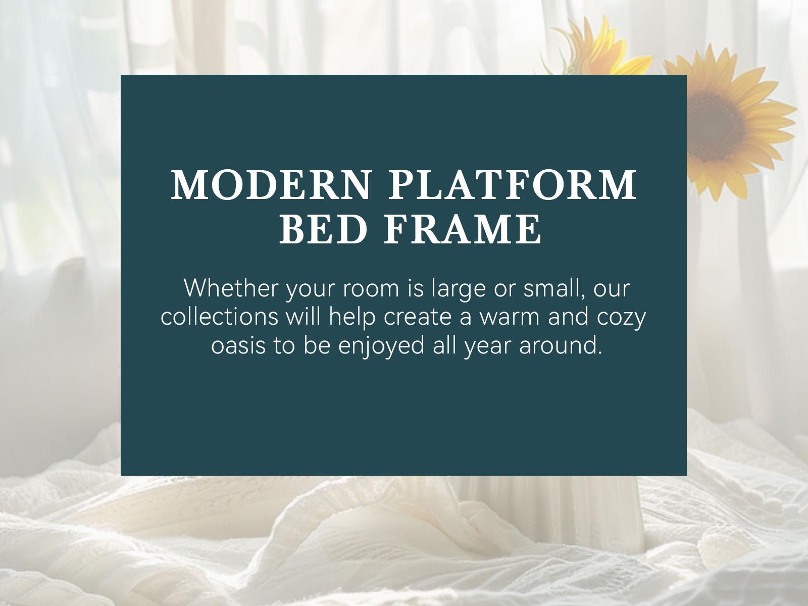 HOOMIC Modern Velvet Upholstered Platform Bed Frame【Frame Only No Mattress】Vertical Channel Tufted Wingback Headboard with Wooden Slat Platform,No Box Spring Needed,Twin/Full/Queen/King