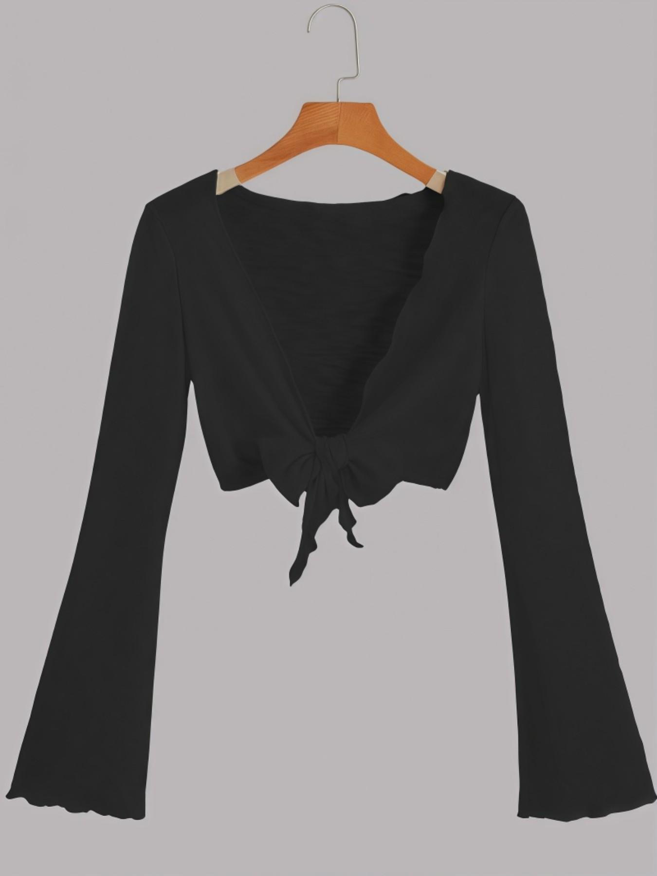 Simple Solid Color Cardigan Knitwear Spring & Fall Long Sleeve Sun Protection Fashion Versatile Top, Slim-Fitting Graphic Pattern