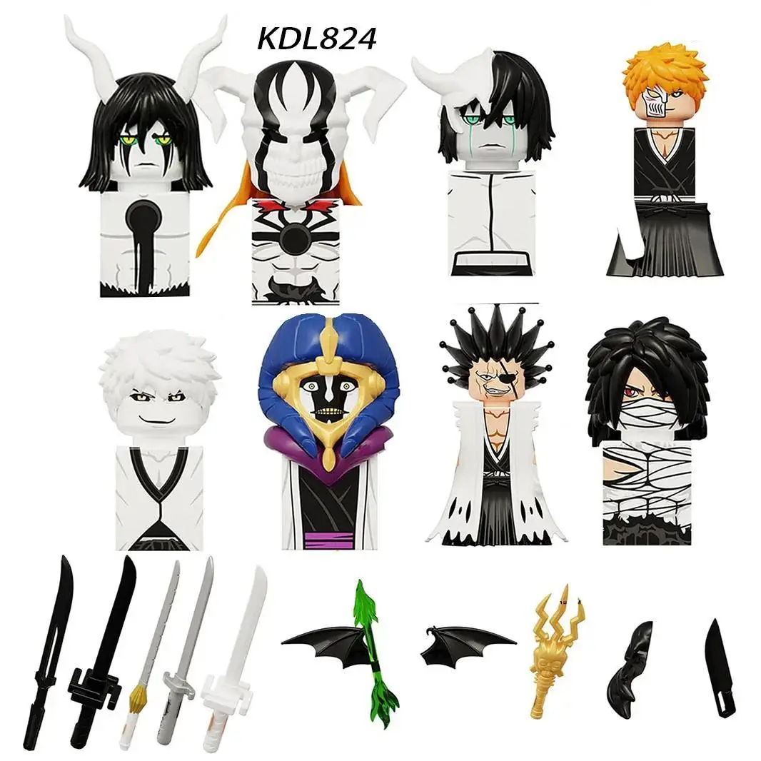 2026 New hot item   KDL824 Bleach Action Anime   Building Blocks Kurosaki Ichigo  Ulquiorra  Multiple  Accessories