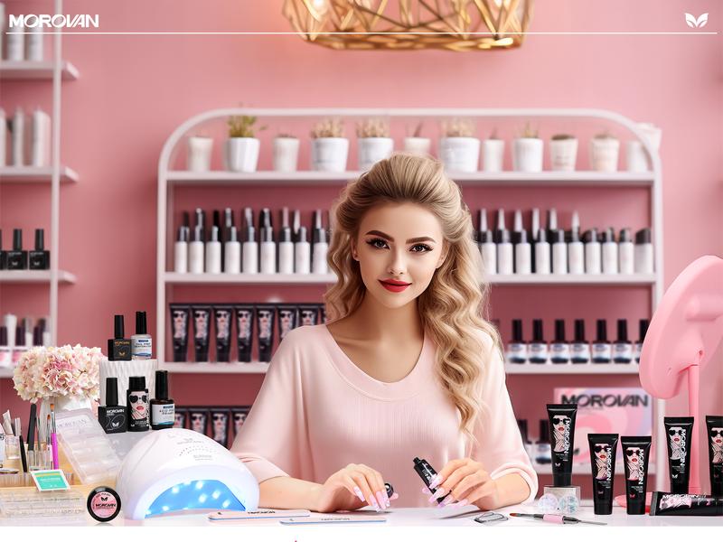 Morovan Professional Poly Gel Nail Kit 8 Colors Poly Gel Kit with U V Lamp 48W and all nail tools for Beginners with Everything Morovan Professional Poly Gel Nail Kit 8 Colors Poly Gel Kit with U V Lamp 48W and all nail tools for Beginners with Everything