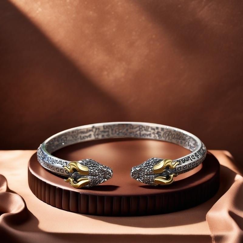 Solid Silver s925 Bangle Sterling silver bangle Men's open bangle can be freely adjusted size send boyfriend send dad birthday holiday gift Silver weight 31 g /1.0 oz