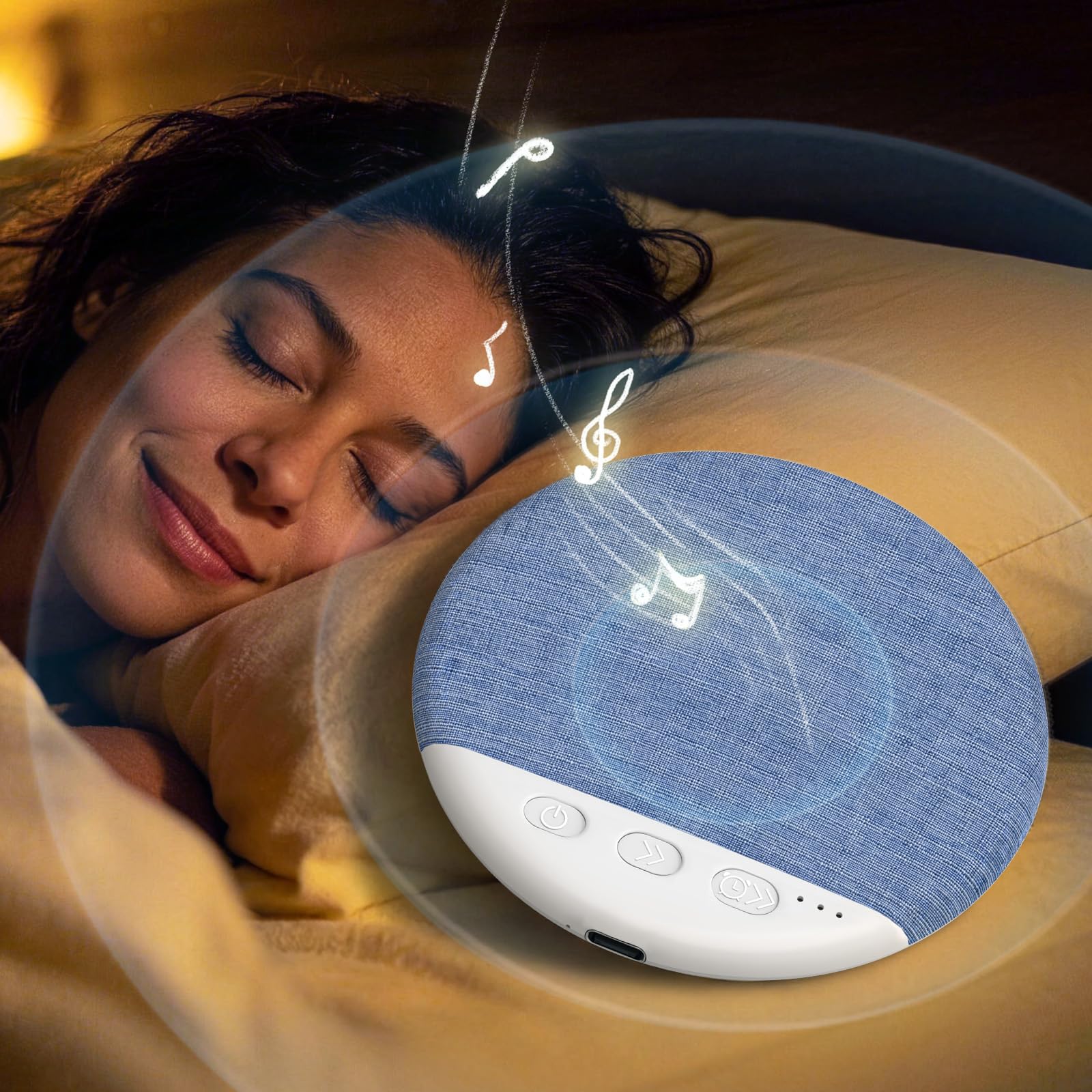 Ultra-Thin Speaker, Wireless Bluetooth Sleeping Pillow Speaker, Portable Under Pillow Sleep Speaker with White Noise & Timer Function, Comfort Sleep Aid Device for Adults, Mother's Day Gift#Summervibes