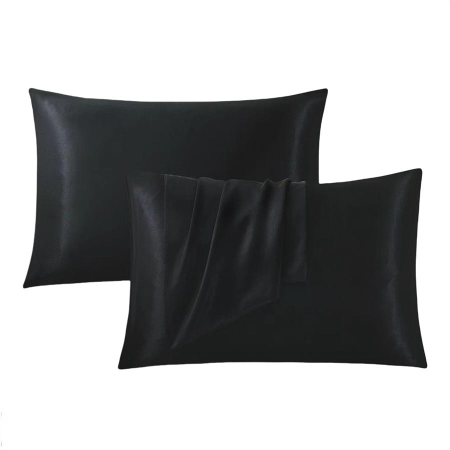 Warm Apricot Satin Silk Pillowcase 2/4-Pack, Silky Satin Bedding, No Pillow Core, Soft & Breathable, Fits Bedroom/Minimalist Space, Machine Washable