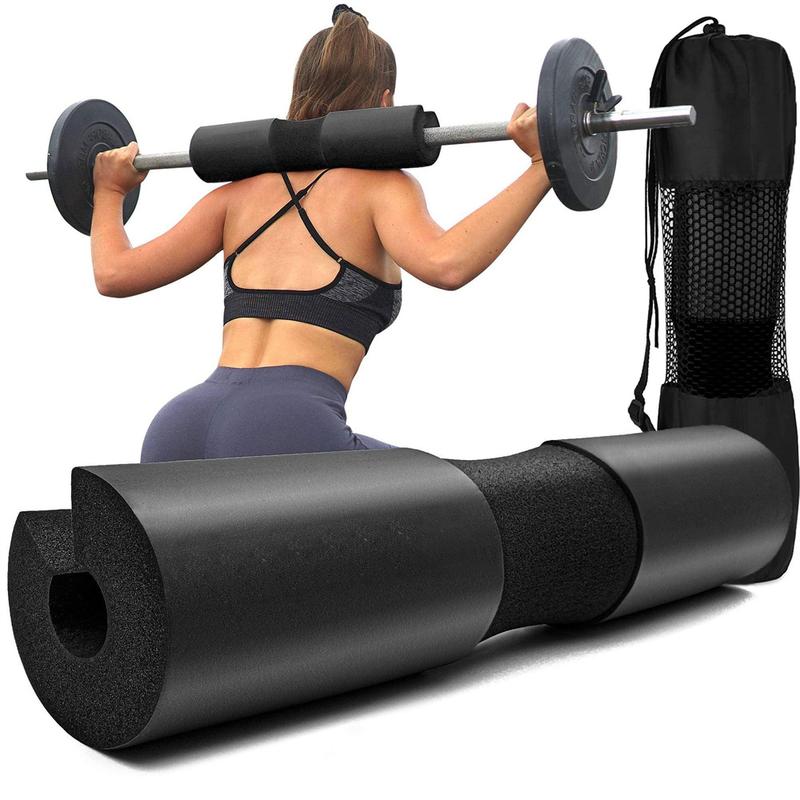 Squat Pad - Foam Barbell Pad for Squats Cushion, Lunges & Bar Padding for Hip Thrusts - Standard Olympic Weight Bar Pad - Provides Cushion to Neck and Shoulders While Training Workout Equipment Exercise Equipment