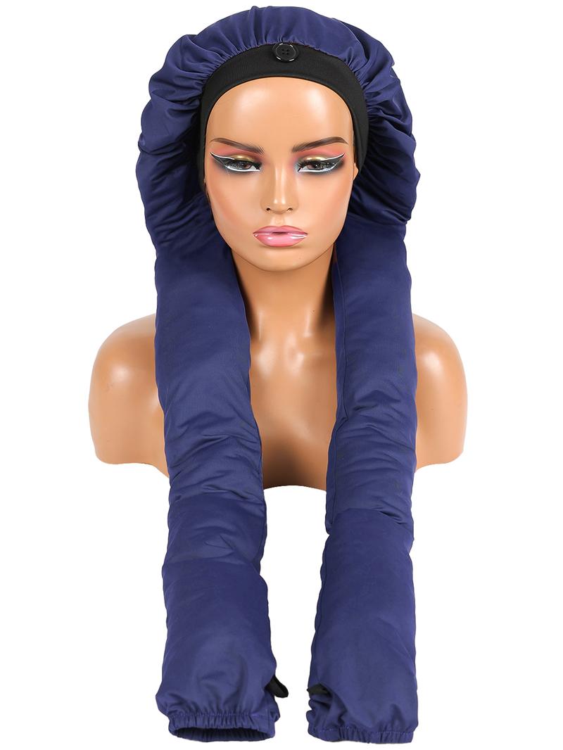 Women's Adjustable Long Sleep Bonnet Hat, Suitable for All Hair Types, Sleep, Sports, Skincare, Universal Size, Multi-Functional Hair Care Cap