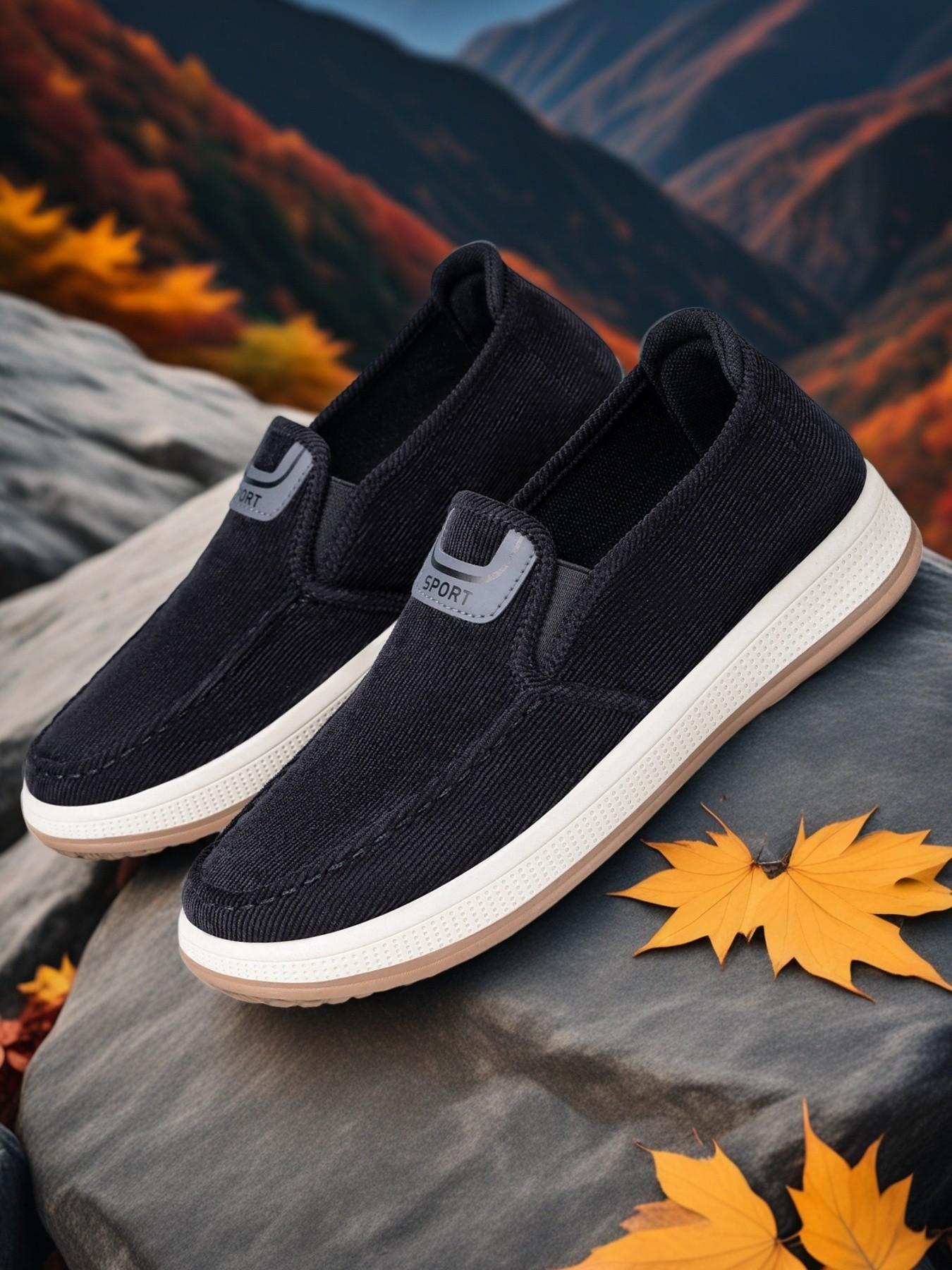 Men's Sport Shoes, Slip-On Casual Walking Shoes, Breathable Running Shoes, Lightweight Comfortable Tennis Shoes, Athletic Basketball Shoes