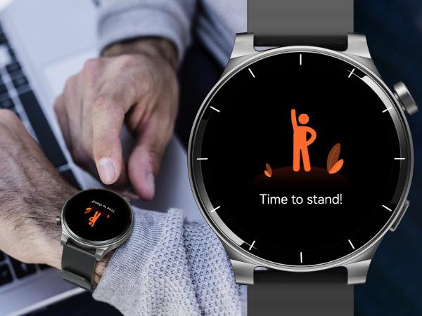 TOZO-S5 Smart Watch (Answer/Make Calls), 1.43’’ AMOLED Smart Watches for Men Women 100+ Sport Modes Fitness Watch with Blood Oxygen/Sleep/Heart Rate Monitor, IP68 Waterproof Smartwatch Devices Wearable Sm FathersDayGift Smartphone Wristwatch Black