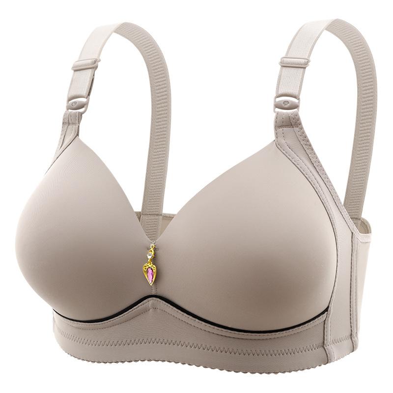 3Pcs Women Simple Colorblock Seamless Bra Comfort & Breathable Wireless Push Up Bra Solid Color Lingerie Christmas Womenswear Minimalist wireless bra Colorblock Wireless push bra