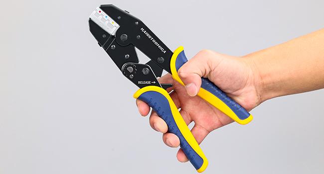 haisstronica 6 in 1 Crimping Tool Kit and Wire Stripper, Ratcheting Wire Crimper with 6 PCS Interchangeable Dies for Heat Shrink,Non-Insulated,Ferrule,Open Barrel,Insulated Connectors, men tool gifts,Father's Day Gift multi  tool