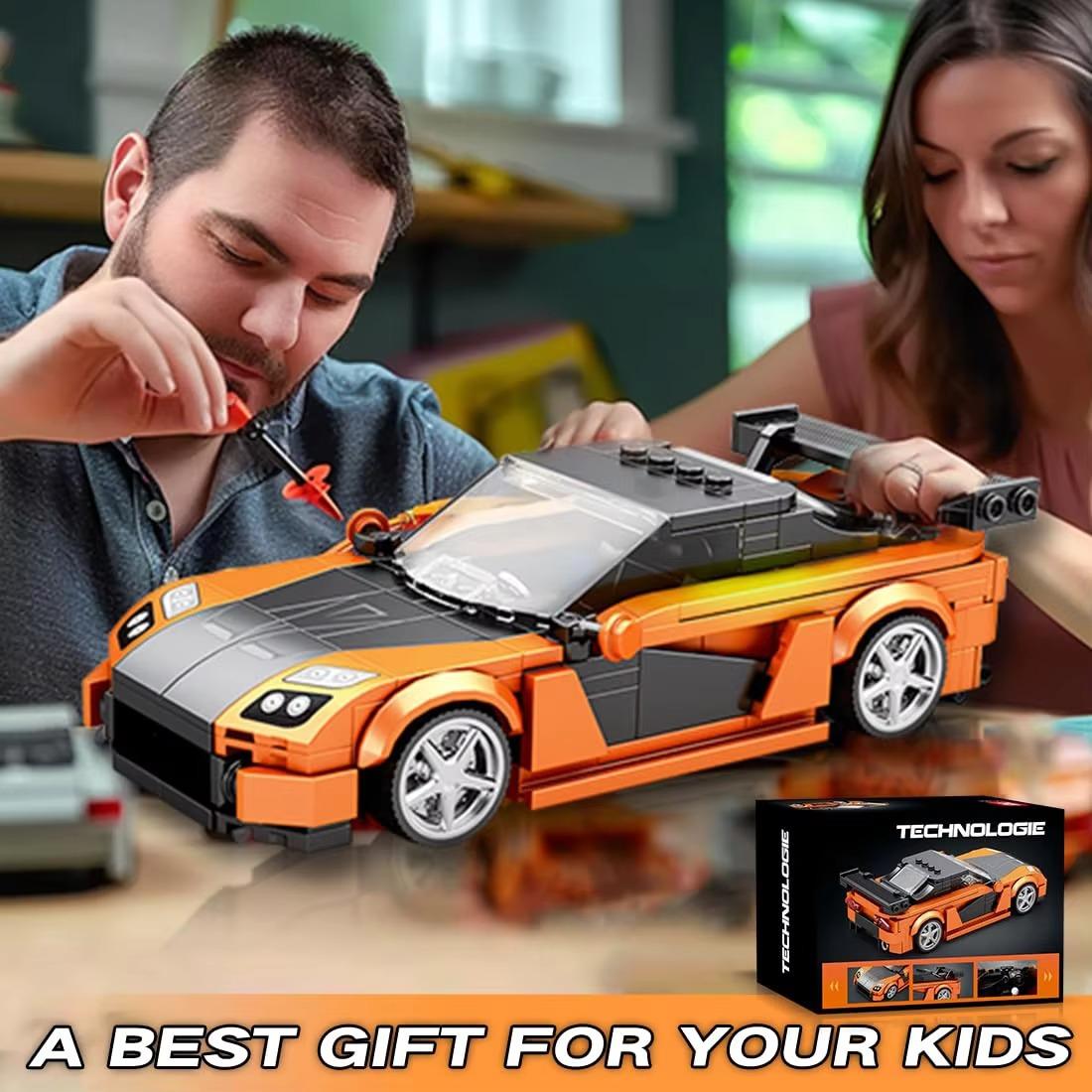 367PCS RX7 sports car building blocks, classic models, desktop decoration, assembly toys, puzzle toys, holiday gifts, creative building block decorations, the preferred gift for friends and lovers, Building Block Set, Diy Building Model