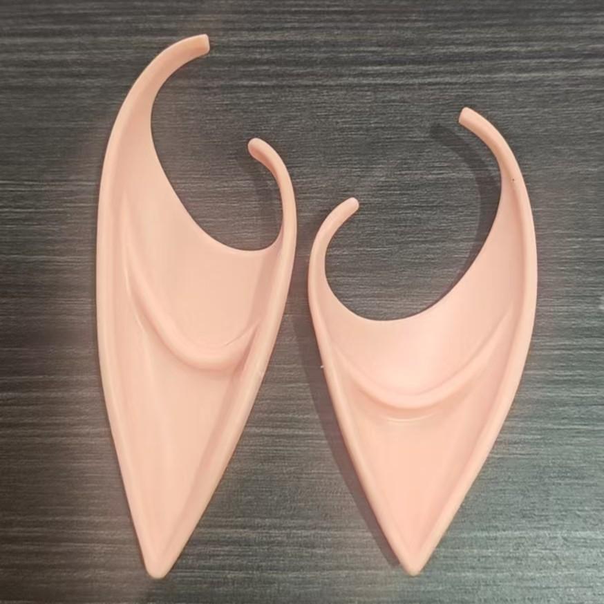 1 pair-Fairy Pixie Elf Ears - Cosplay Soft Pointed Ears Elven Masquerade Vampire Fairy Ears Makeup Costume Accessories Party Supplies Cross Border Halloween Elf Ears Cos Props Avatar Elf Ears Vampires Dentures Fairy Fake Ears Party Event Props