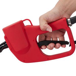 GARVEE15 Gallon Portable Fuel Caddy with 10-ft Hose, Siphon Pump, and 7.5 L/min Manual Nozzle, Available in Gray, Red, and Yellow for Efficient Fuel Transfer and Storage.