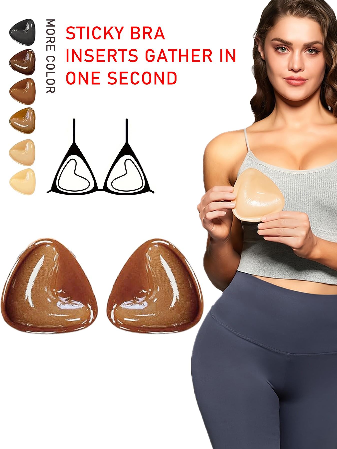 Double-Sided Adhesive Chest Lift Inserts, Large Reusable Comfortable Body Enhancer Pads, Effective and Safe for Daily Use