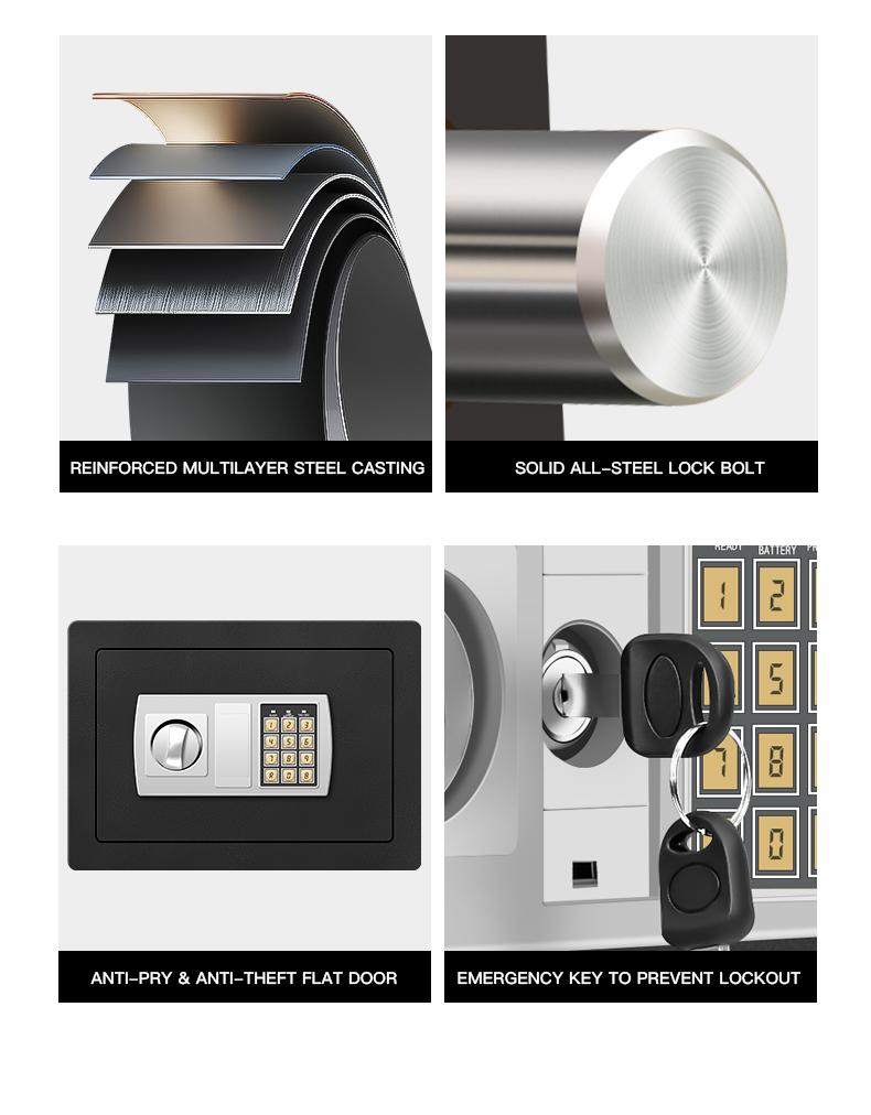 Electronic password Security Box,college dorm saferroomhome ,safe,storage,box office savings, anti-theft safes Mechanical safe box for money key lockbox safebox ——No batteries were provided Electronic password Security Box,college dorm saferroomhome ,safe,storage,box office savings, anti-theft safes Mechanical safe box for money key lockbox safebox ——No batteries were provided