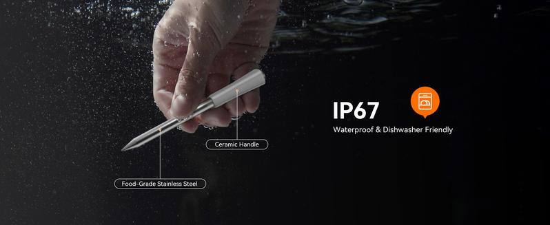 INKBIRD wireless thermometer, Bluetooth meat thermometer, waterproof, suitable for grilling, cooking, kitchen utensils TikTokShopBlackFriday