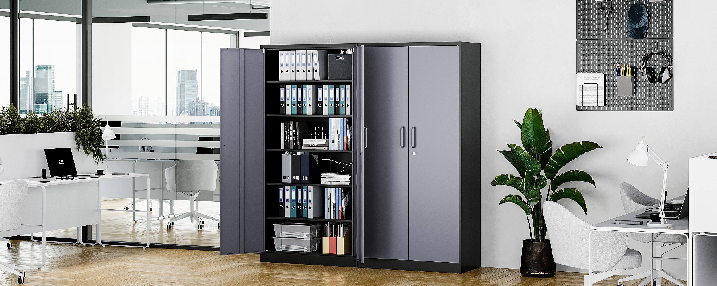 Letaya Metal Storage Cabinet with Lock Door and 5 Shelves, Steel Garage Tool Cabinet for Home Office Utility Room 72" H X 36" W X18 D Letaya Metal Storage Cabinet with Lock Door and 5 Shelves, Steel Garage Tool Cabinet for Home Office Utility Room 72" H X 36" W X18 D