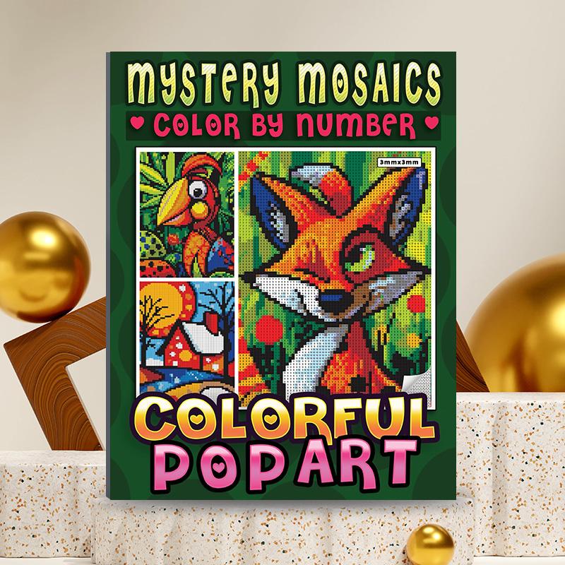 Mystical Mosaic Coloring Book for Adults, Digital Color by Number Art Therapy, Relaxing Adult Activity Book, Unique Gift Idea